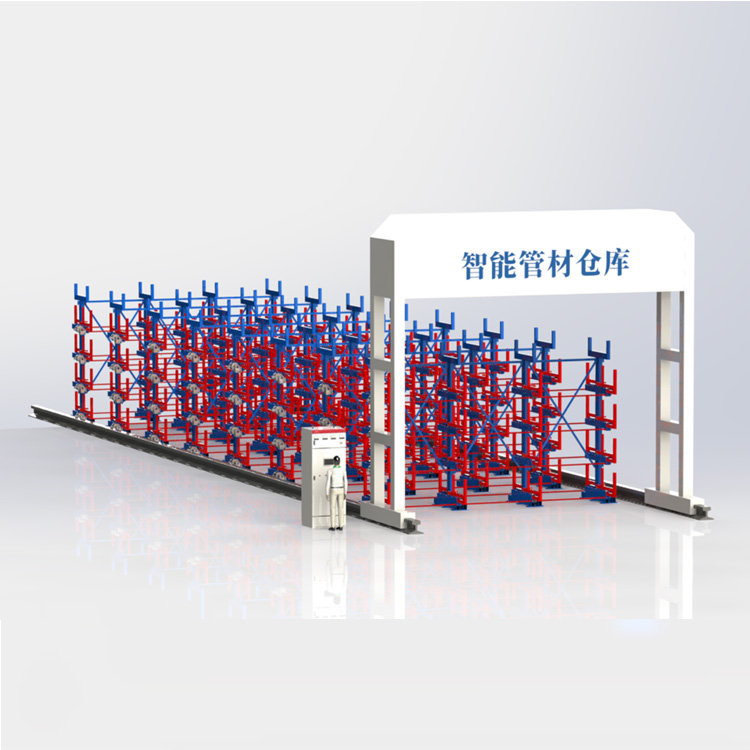 電動式懸臂管材貨架