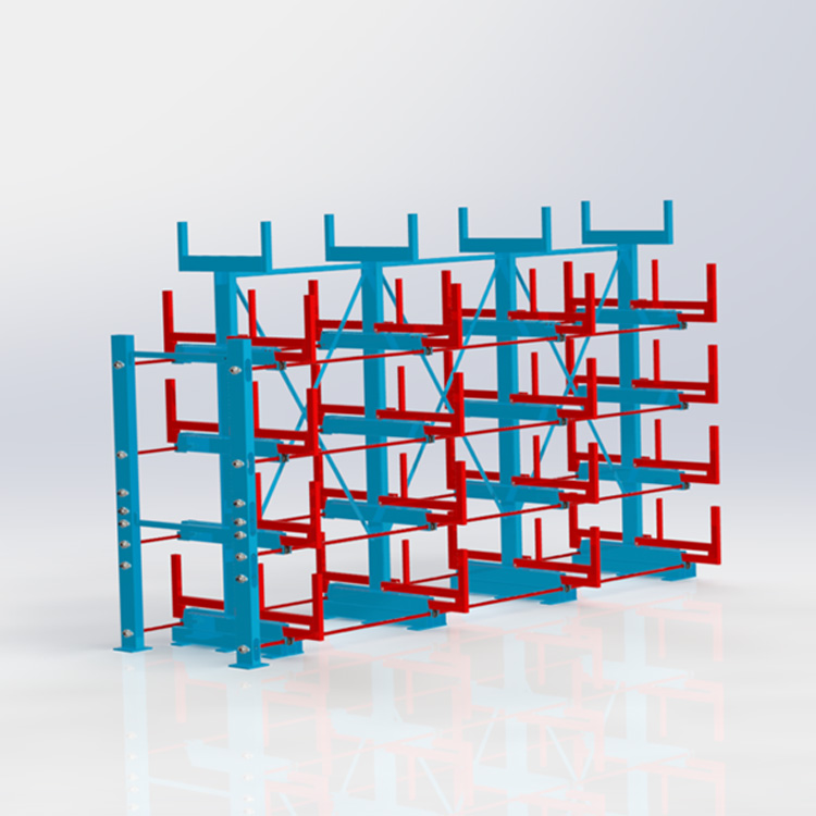 手搖式懸臂管材貨架